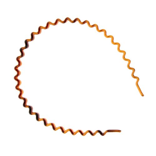 Resin Toothed Zig   Band Headband Sports Lady Mens Brown 1