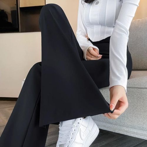 Micro flared shark pants for women wearing spring and autumn high waisted tight yoga bell bottoms