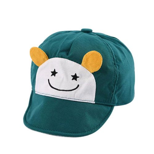 New Spring Autumn Kid Baseball Cap Soft Brim Cotton Hello Cute Hat Newborn Infant Boy Girl Peaked Caps For 6-24 Months Baby,Green NO5237