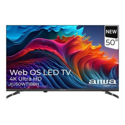 Aiwa 50 Inch LED Smart TV 4K HDR WebOS Frameless TV - Black (3YRs WRTY)