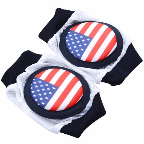 Safety Baby Kids Crawling Elbow Cushion Infants Toddlers Knee Pads Protectors Multifunctional New,Stars And Stripes NO5111