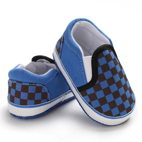 Spring And Autumn Style 0-1 Year Old Boys And Girls Canvas Bean Shoes Soft Soled Anti Slip And Wear Resistant Sneakers