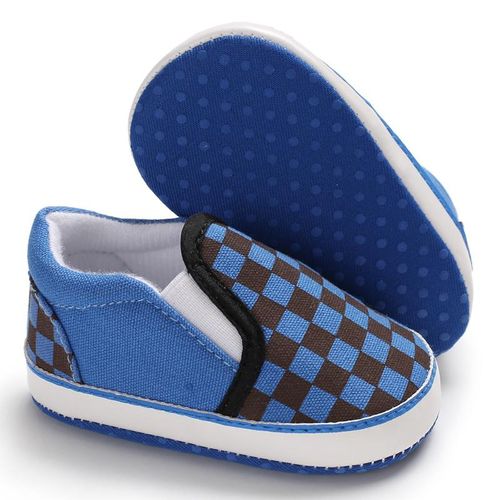 Spring And Autumn Style 0-1 Year Old Boys And Girls Canvas Bean Shoes Soft Soled Anti Slip And Wear Resistant Sneakers