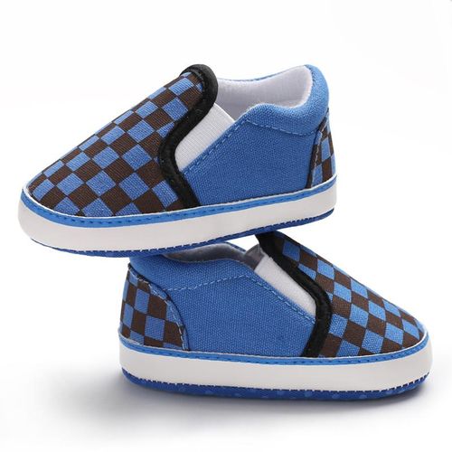 Spring And Autumn Style 0-1 Year Old Boys And Girls Canvas Bean Shoes Soft Soled Anti Slip And Wear Resistant Sneakers