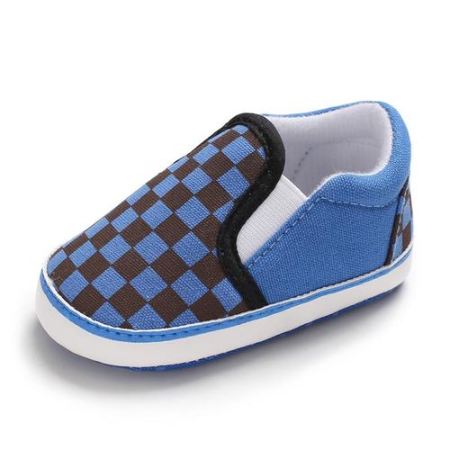 Spring And Autumn Style 0-1 Year Old Boys And Girls Canvas Bean Shoes Soft Soled Anti Slip And Wear Resistant Sneakers