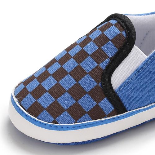 Spring And Autumn Style 0-1 Year Old Boys And Girls Canvas Bean Shoes Soft Soled Anti Slip And Wear Resistant Sneakers