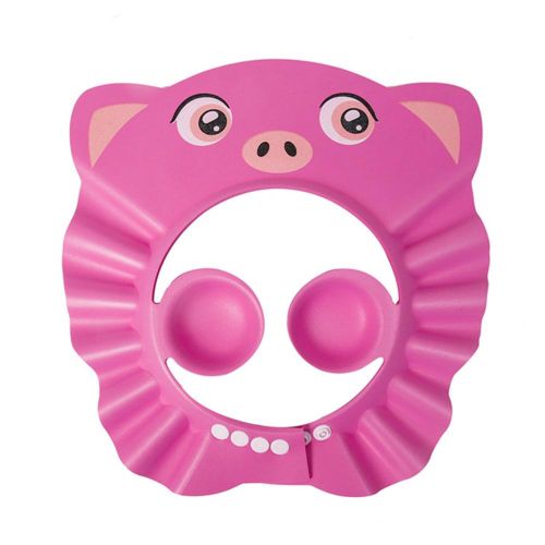 Baby Shower Cap Adjustable Bath Visor with Ear Cap Protect Eyes Ears and Nose