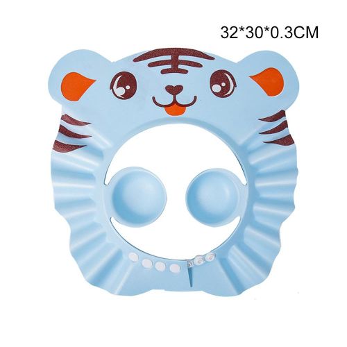 Baby Shower Cap Adjustable Bath Visor with Ear Cap Protect Eyes Ears and Nose