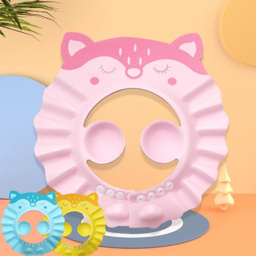 Baby Shower Cap Adjustable Bath Visor with Ear Cap Protect Eyes Ears and Nose