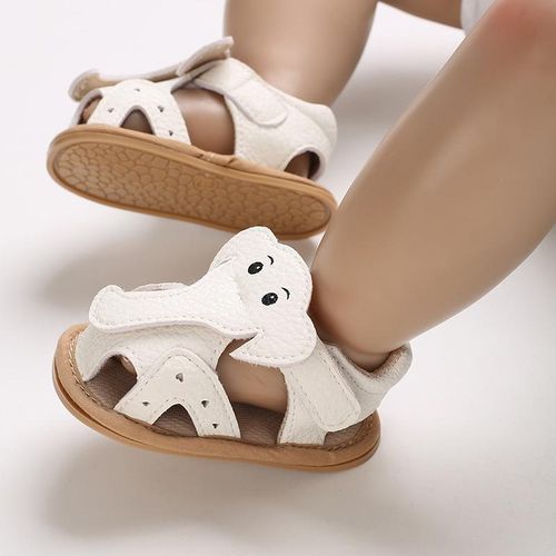 Summer Newborn Baby Sandals 0-1 Year Old Cartoon Elephant Soft Rubber Sole Anti Slip And Wear Resistant Walking Shoes