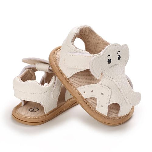Summer Newborn Baby Sandals 0-1 Year Old Cartoon Elephant Soft Rubber Sole Anti Slip And Wear Resistant Walking Shoes