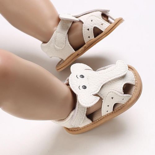 Summer Newborn Baby Sandals 0-1 Year Old Cartoon Elephant Soft Rubber Sole Anti Slip And Wear Resistant Walking Shoes