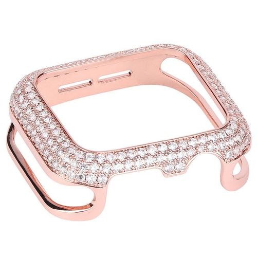 Suitable For Watch Iwatch4/5/6 Generation Metal Full Diamond Applewatch3 Metal Diamond Protective Fran-25k
