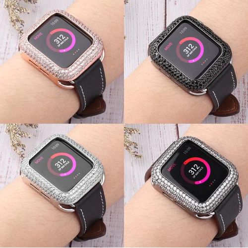 Suitable For Watch Iwatch4/5/6 Generation Metal Full Diamond Applewatch3 Metal Diamond Protective Fran-25k