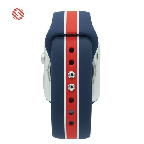Shengone Stripe Soft Silicone Sport Band For Watch Series 5 4 40mm 44mm Striated Rubber Strap Replacement 3 2 1 38mm 42mm