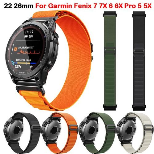 Nylon Strap For Garmin Fenix 6 7 7x 6x Pro Enduro 2 Band 22mm 26mm Quick Fit Straps Taxtic 7 Pro Fenix 3 3hr Wristband