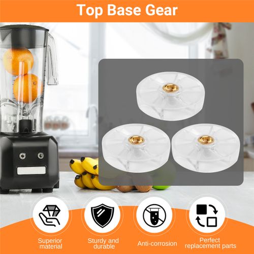 3 Pack Top Base Gear Repgoodment Parts for 600W 900W Blender