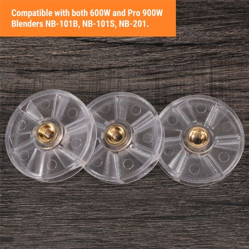 3 Pack Top Base Gear Repgoodment Parts for 600W 900W Blender