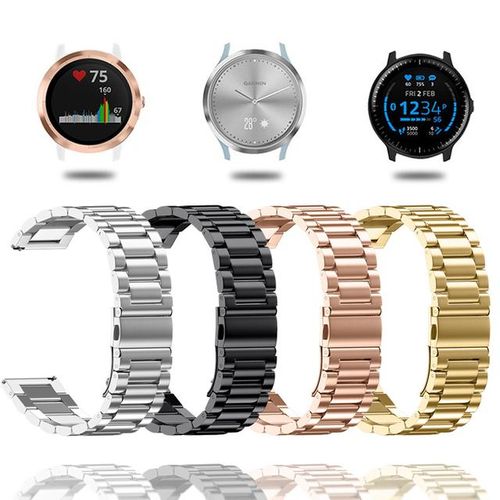 Stainless Steel Watchband For Garmin Venu Sq Music 2 2s Plus Smartwatch Bracelet Garmin Forerunner 245 645 265s 255s Metal Strap