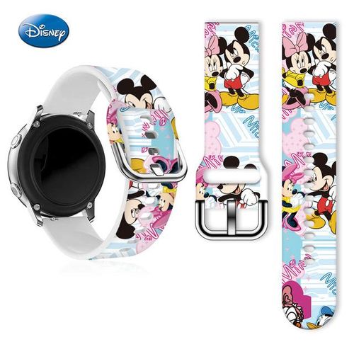 Stitch Mickey Minnie Strap For / 20mm 22mm Wristband Silicone Bracelet Smartwatch Accessories