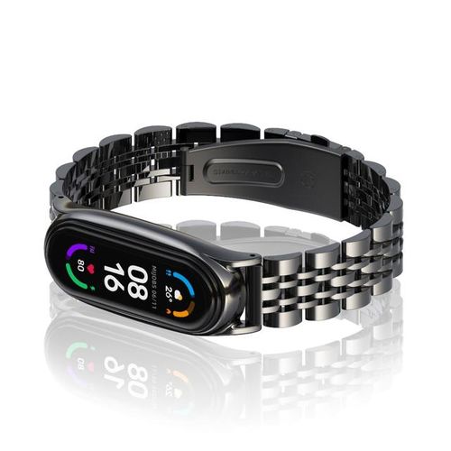 Mi Band 7 Strap For Mi Band 6 5 4 3 Wristband For Mi Band 5 Bracelet Miband 4 Metal Wrist Belt Correa Nfc Global Version