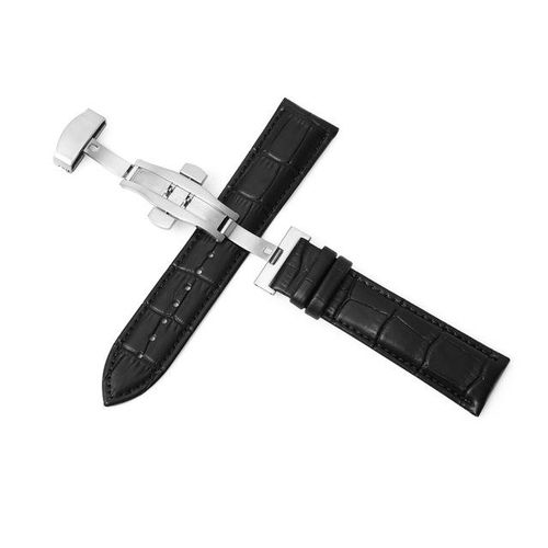 Quick Fit 16-24mm Double-Press Automatic Butterfly Clasp Straps For S3 For Gts 2e Watchband