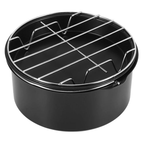 Cake Cans, Pizza Pan, 3Pcs/Set Steel Round Air Fryer Oven Sl