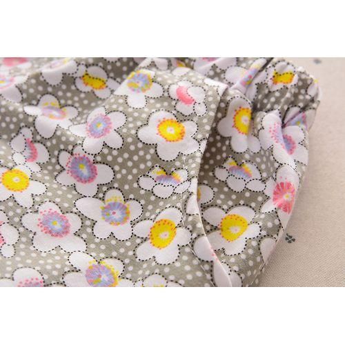 Girls Windmill Flying Sleeve  Short Cotton Suit  Yellow