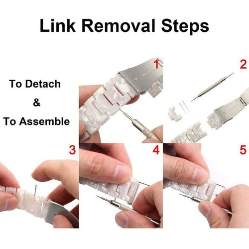 Resin White Wristband For Fitbit Versa 3 4 Band/ Fitbit Sense 2 Watchband Women Men Lightweight Bracelet Strap With Metal Buckle
