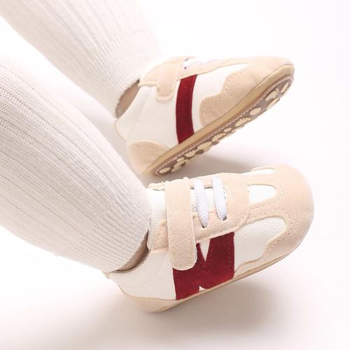 Spring And Autumn 0-1 Year Old Male And Female Baby Shoes Anti Slip Sports White Shoes Walking Shoes