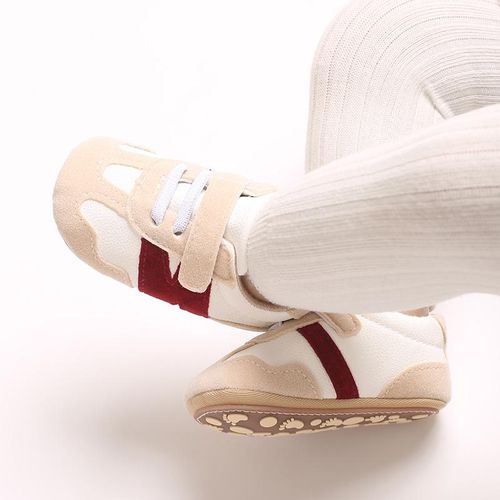 Spring And Autumn 0-1 Year Old Male And Female Baby Shoes Anti Slip Sports White Shoes Walking Shoes