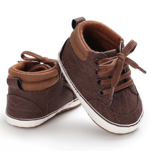 Baby Shoes For Boys Aged 0-1 Spring And Autumn Soft Fabric Sole Anti Slip And Wear-resistant Sneakers Shoes Classic And Versatile  Up Walking Shoes