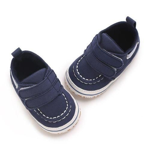 Spring And Autumn Infant Walking Shoes Canvas Sports Shoes Velcro Soft Bottom Anti Slip Comfortable
