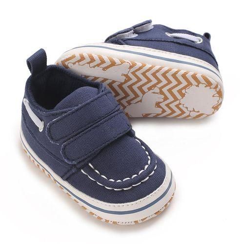 Spring And Autumn Infant Walking Shoes Canvas Sports Shoes Velcro Soft Bottom Anti Slip Comfortable