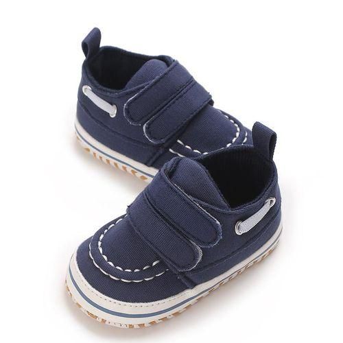 Spring And Autumn Infant Walking Shoes Canvas Sports Shoes Velcro Soft Bottom Anti Slip Comfortable