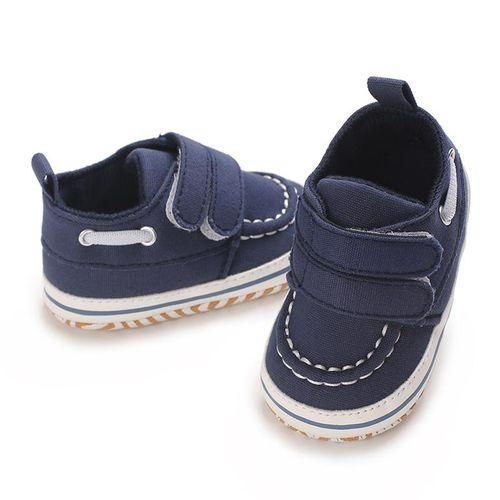 Spring And Autumn Infant Walking Shoes Canvas Sports Shoes Velcro Soft Bottom Anti Slip Comfortable