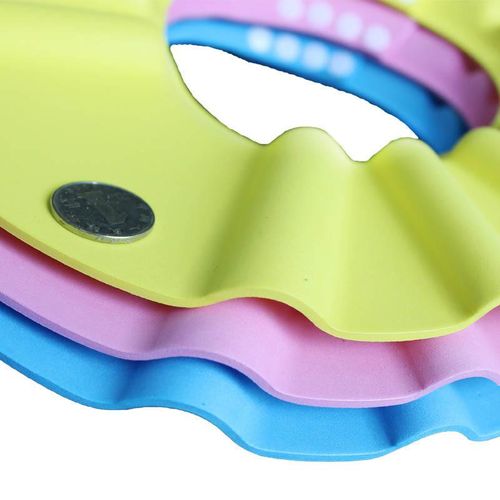 Adjustable Baby Shower Cap Child Kids Shampoo Bath  Hat Wash Hair Shield New NO5273